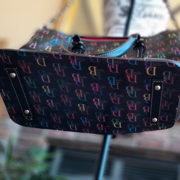 Dooney & Bourke Large Multi Domed Logo Satchel - Picture 5 of 11